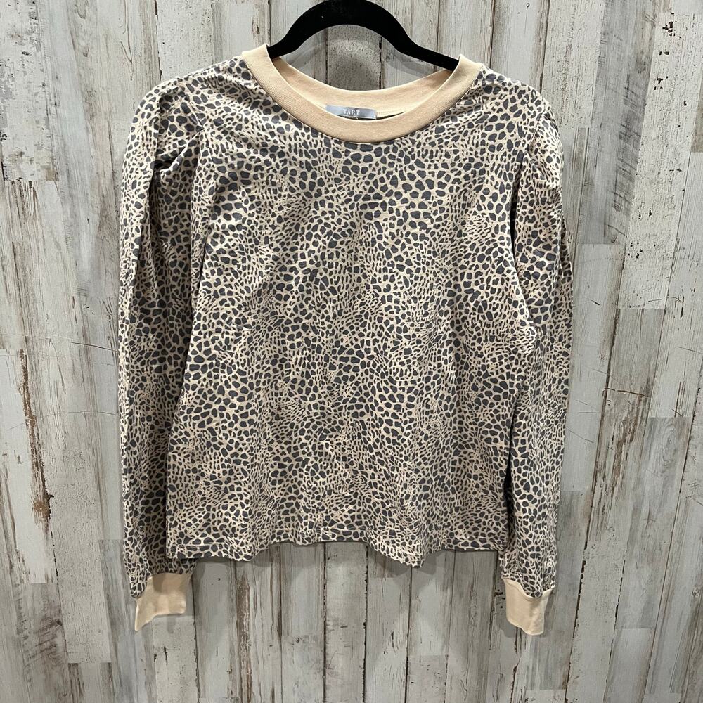 New! Tart Collections Boutique Animal Leopard Print Organic Cotton Top Womens S